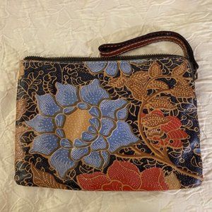 Patricia Nash leather wristlet